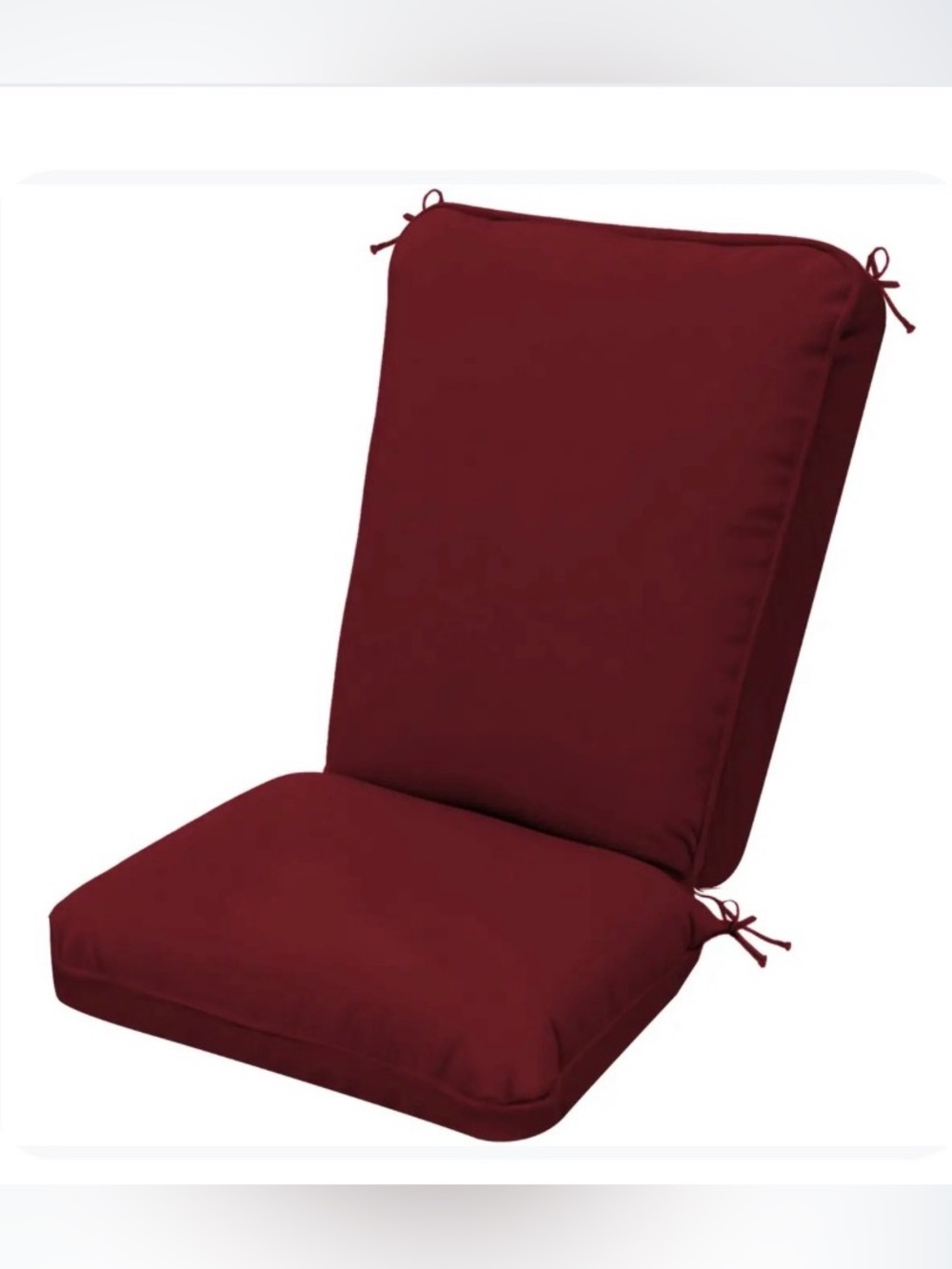Outdoor High-Back Cushion red
Weather resistant for Adirondack or rocking chair